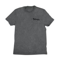Gray Bojangles T-Shirt with Black Bojangles logo on the left chest - Front View 