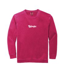 Comfort Color Red crewneck sweatshirt with Bojangles logo in white on the front in the middle. 
